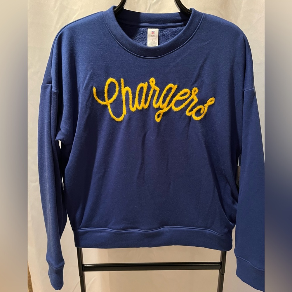 NFL Los Angeles Chargers Women's Long Sleeve Crew Neck Fleece